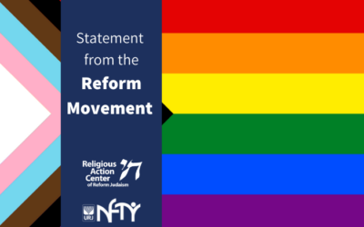 Reform Movement Leaders Condemn House Passage of Federal Anti-Transgender Sports Ban